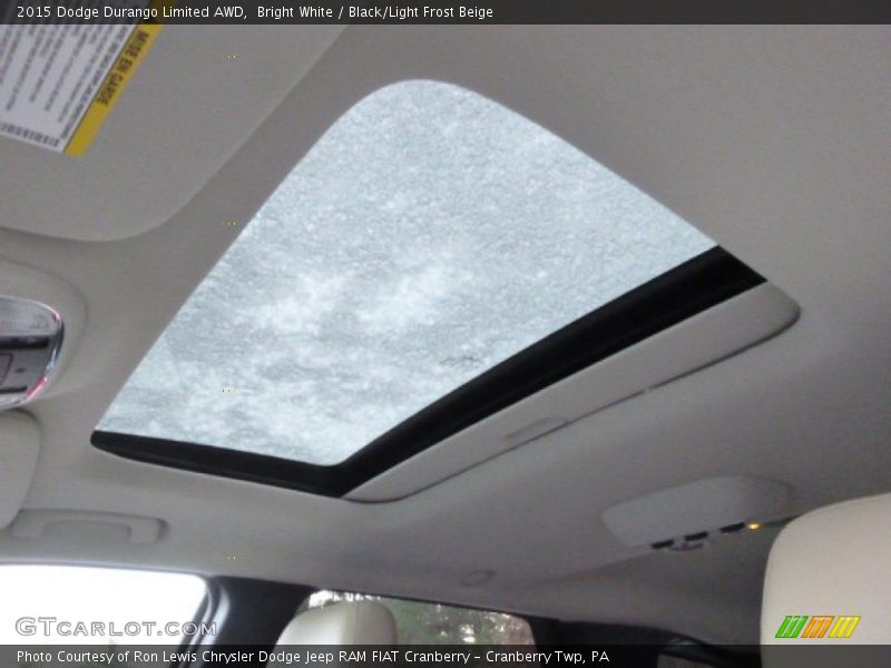 Bright White / Black/Light Frost Beige 2015 Dodge Durango Limited AWD