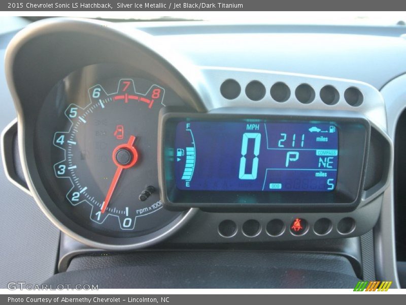 Silver Ice Metallic / Jet Black/Dark Titanium 2015 Chevrolet Sonic LS Hatchback
