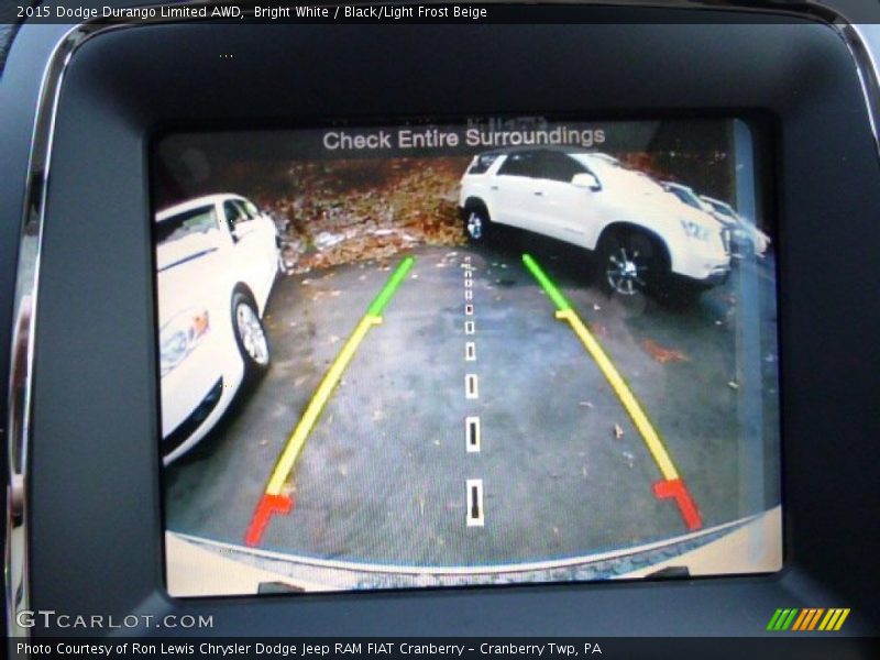 Bright White / Black/Light Frost Beige 2015 Dodge Durango Limited AWD