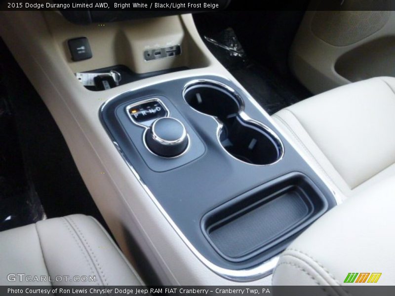 Bright White / Black/Light Frost Beige 2015 Dodge Durango Limited AWD