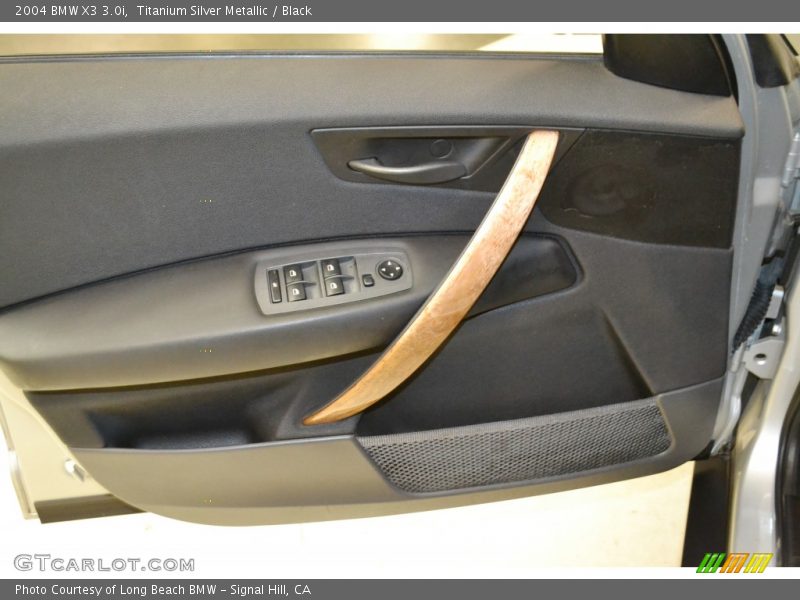 Titanium Silver Metallic / Black 2004 BMW X3 3.0i