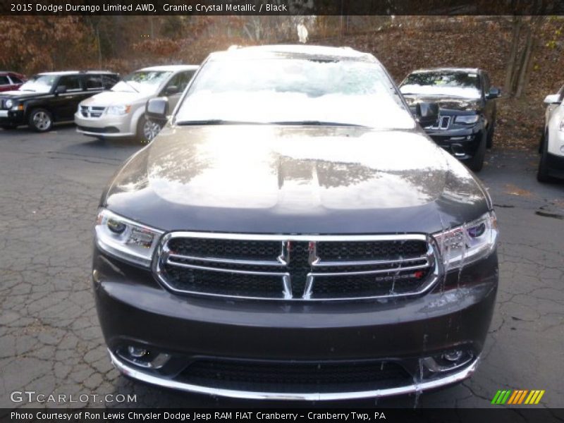 Granite Crystal Metallic / Black 2015 Dodge Durango Limited AWD