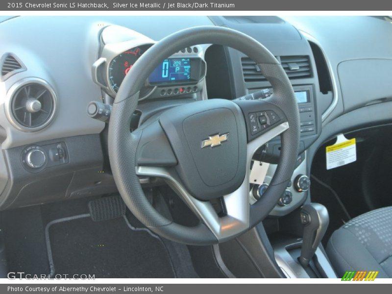 Silver Ice Metallic / Jet Black/Dark Titanium 2015 Chevrolet Sonic LS Hatchback