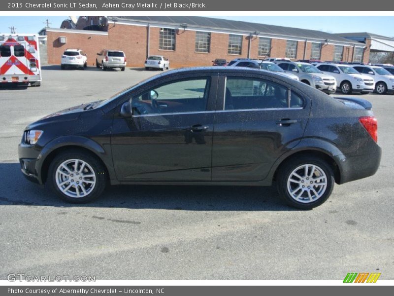 Ashen Gray Metallic / Jet Black/Brick 2015 Chevrolet Sonic LT Sedan