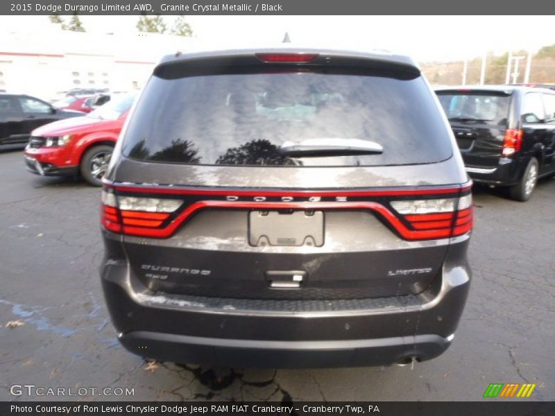 Granite Crystal Metallic / Black 2015 Dodge Durango Limited AWD