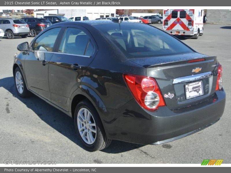 Ashen Gray Metallic / Jet Black/Brick 2015 Chevrolet Sonic LT Sedan