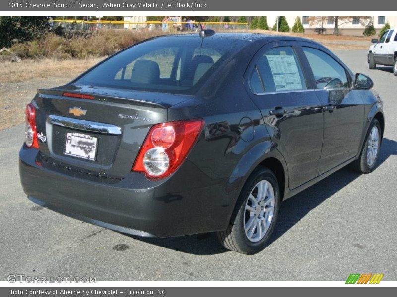 Ashen Gray Metallic / Jet Black/Brick 2015 Chevrolet Sonic LT Sedan