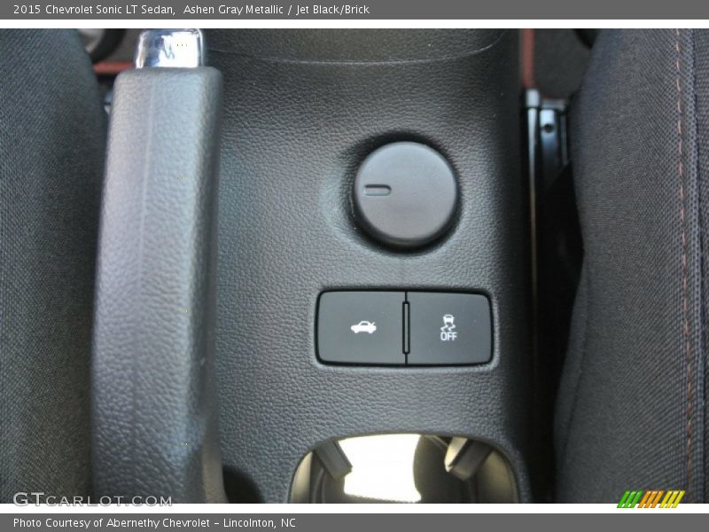 Ashen Gray Metallic / Jet Black/Brick 2015 Chevrolet Sonic LT Sedan