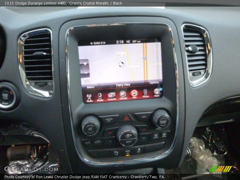 Granite Crystal Metallic / Black 2015 Dodge Durango Limited AWD