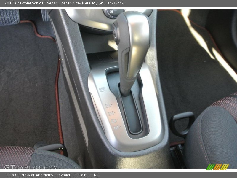 Ashen Gray Metallic / Jet Black/Brick 2015 Chevrolet Sonic LT Sedan
