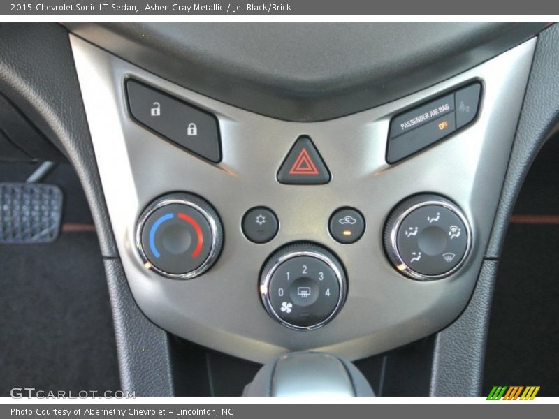 Ashen Gray Metallic / Jet Black/Brick 2015 Chevrolet Sonic LT Sedan