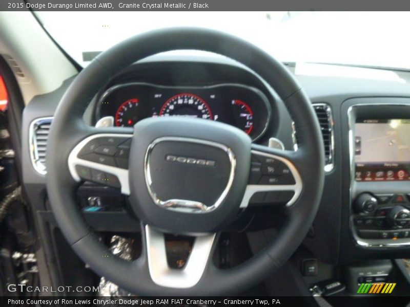 Granite Crystal Metallic / Black 2015 Dodge Durango Limited AWD