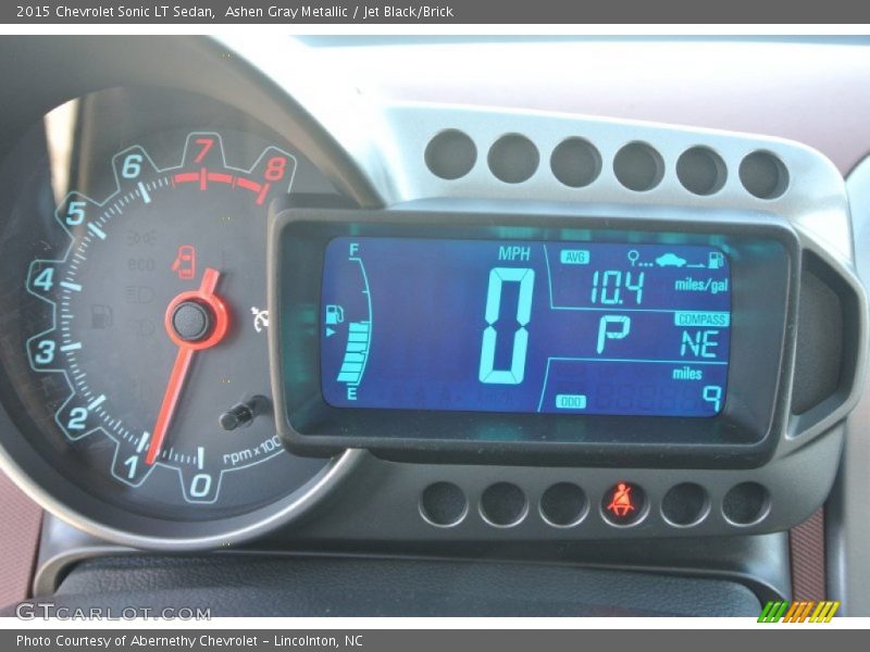 Ashen Gray Metallic / Jet Black/Brick 2015 Chevrolet Sonic LT Sedan