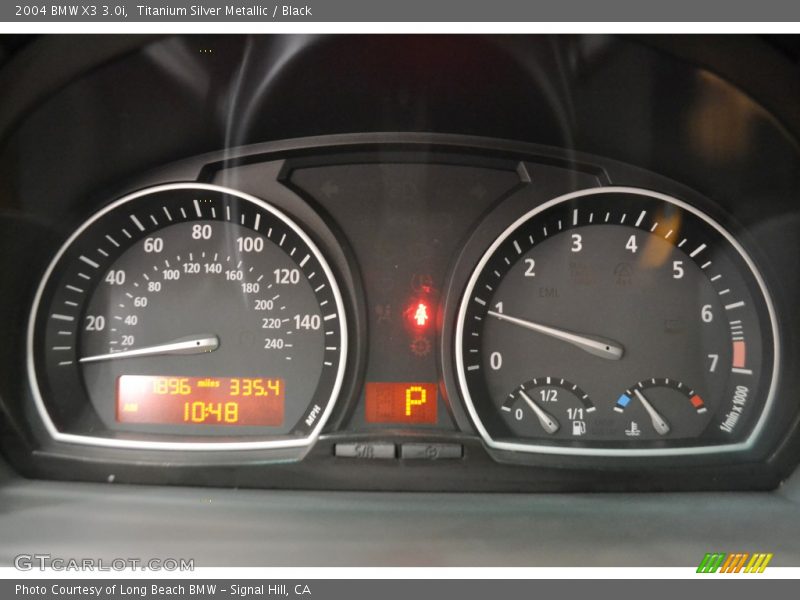 Titanium Silver Metallic / Black 2004 BMW X3 3.0i