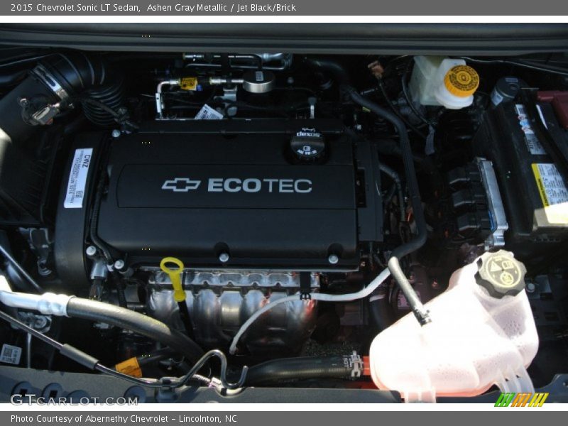 Ashen Gray Metallic / Jet Black/Brick 2015 Chevrolet Sonic LT Sedan