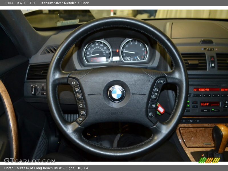 Titanium Silver Metallic / Black 2004 BMW X3 3.0i