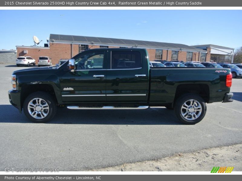 Rainforest Green Metallic / High Country Saddle 2015 Chevrolet Silverado 2500HD High Country Crew Cab 4x4