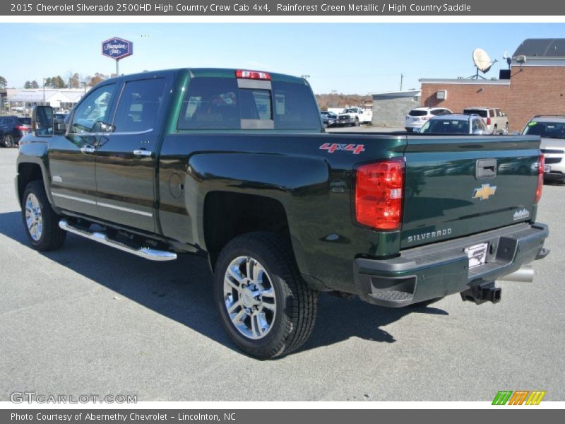 Rainforest Green Metallic / High Country Saddle 2015 Chevrolet Silverado 2500HD High Country Crew Cab 4x4