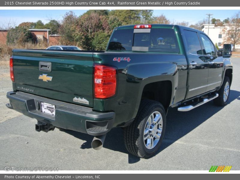 Rainforest Green Metallic / High Country Saddle 2015 Chevrolet Silverado 2500HD High Country Crew Cab 4x4