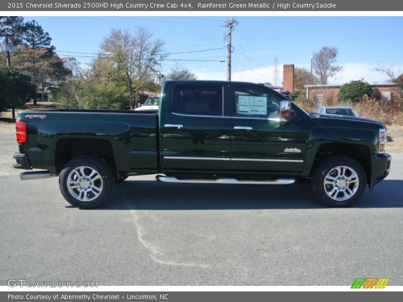 Rainforest Green Metallic / High Country Saddle 2015 Chevrolet Silverado 2500HD High Country Crew Cab 4x4