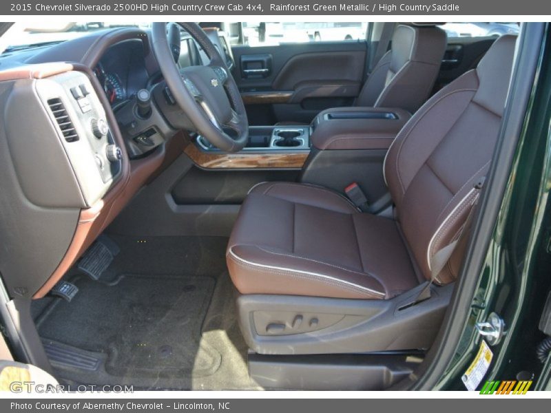Rainforest Green Metallic / High Country Saddle 2015 Chevrolet Silverado 2500HD High Country Crew Cab 4x4
