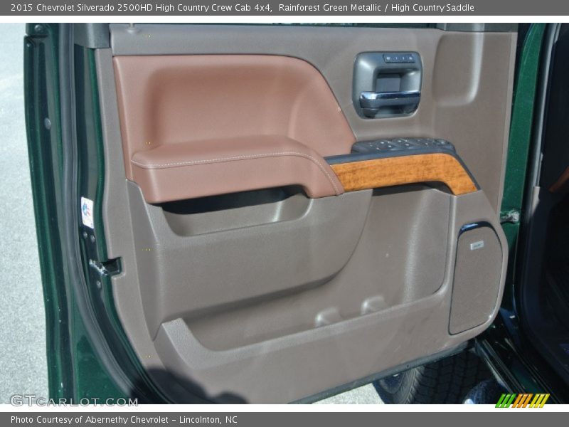 Rainforest Green Metallic / High Country Saddle 2015 Chevrolet Silverado 2500HD High Country Crew Cab 4x4