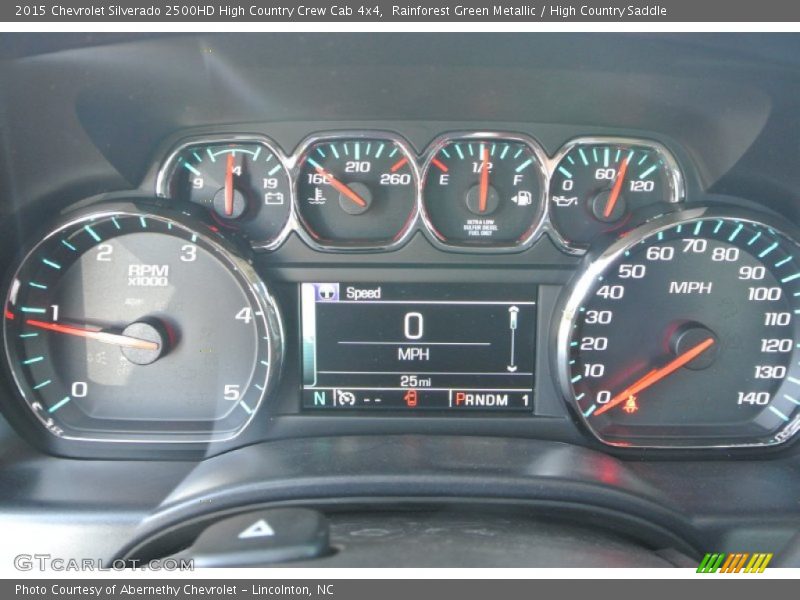 Rainforest Green Metallic / High Country Saddle 2015 Chevrolet Silverado 2500HD High Country Crew Cab 4x4