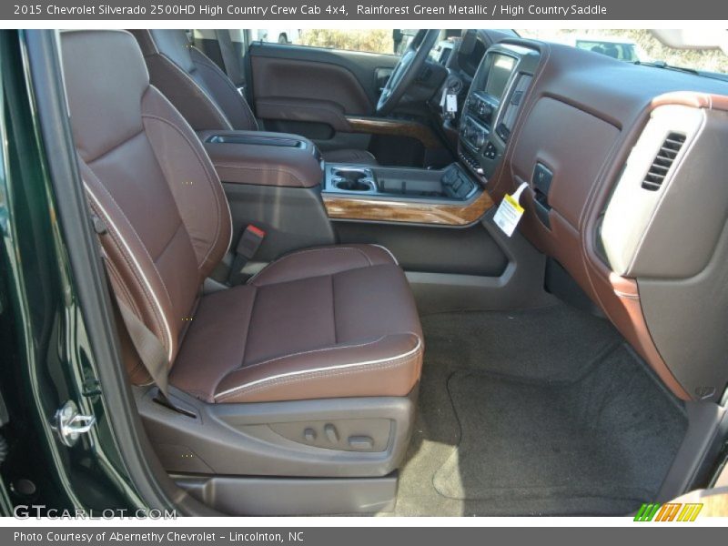 Rainforest Green Metallic / High Country Saddle 2015 Chevrolet Silverado 2500HD High Country Crew Cab 4x4