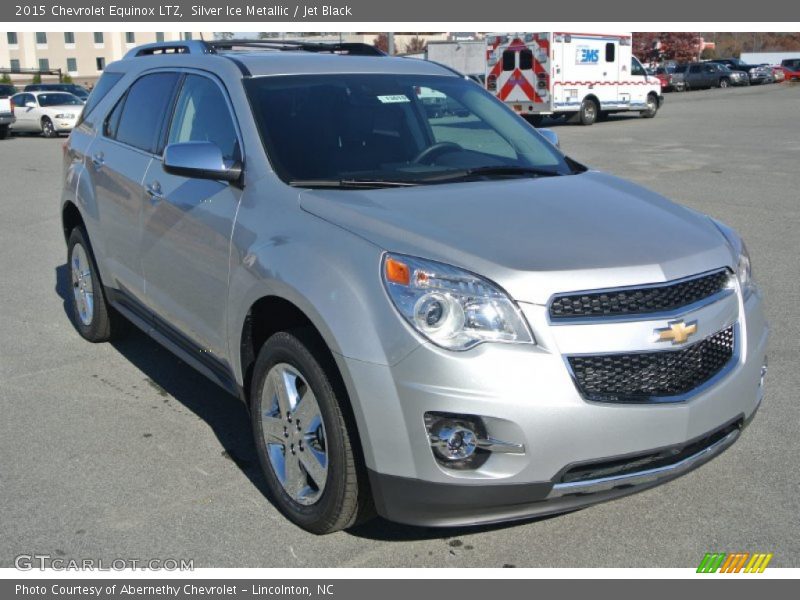 Silver Ice Metallic / Jet Black 2015 Chevrolet Equinox LTZ
