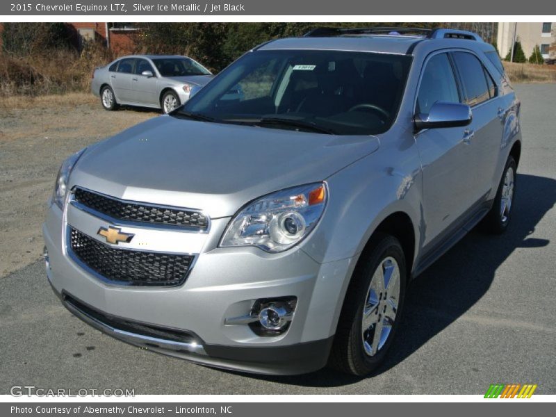 Silver Ice Metallic / Jet Black 2015 Chevrolet Equinox LTZ