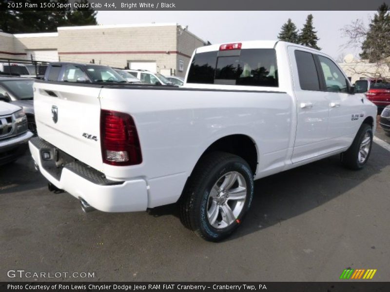 Bright White / Black 2015 Ram 1500 Sport Quad Cab 4x4