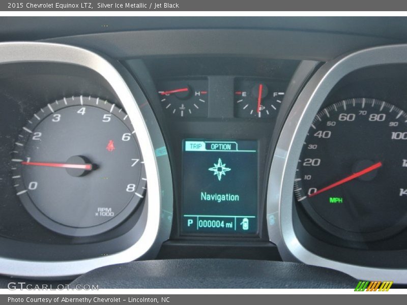 Silver Ice Metallic / Jet Black 2015 Chevrolet Equinox LTZ