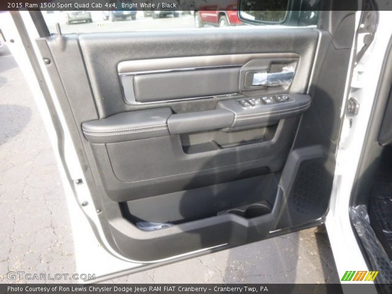 Bright White / Black 2015 Ram 1500 Sport Quad Cab 4x4
