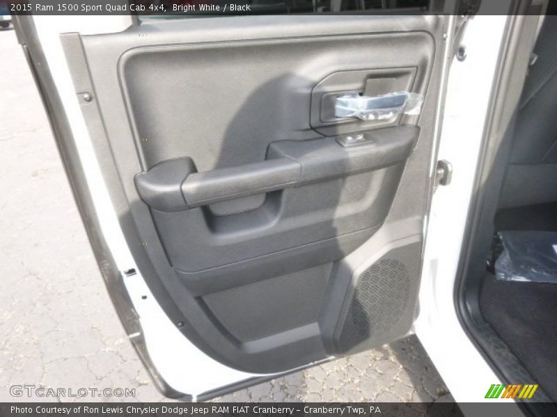 Bright White / Black 2015 Ram 1500 Sport Quad Cab 4x4