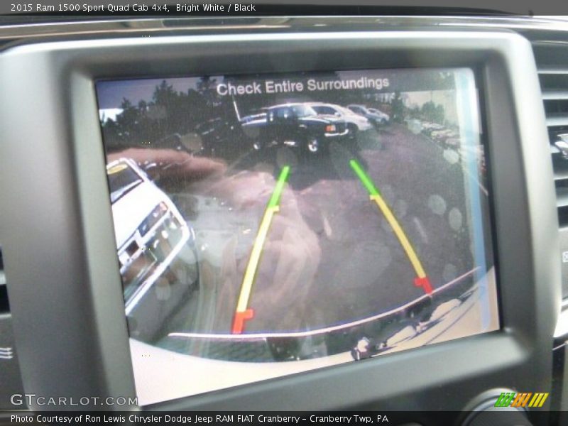 Bright White / Black 2015 Ram 1500 Sport Quad Cab 4x4