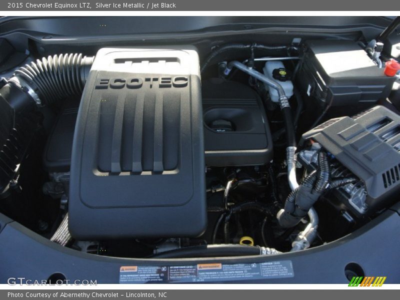 Silver Ice Metallic / Jet Black 2015 Chevrolet Equinox LTZ