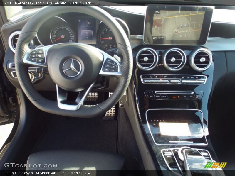 Black / Black 2015 Mercedes-Benz C 400 4Matic