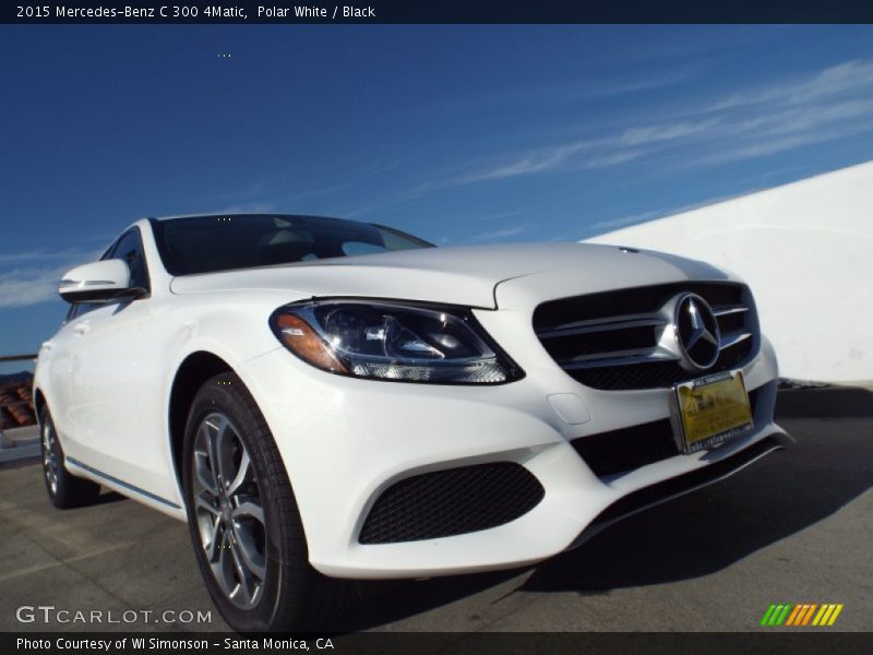 Polar White / Black 2015 Mercedes-Benz C 300 4Matic