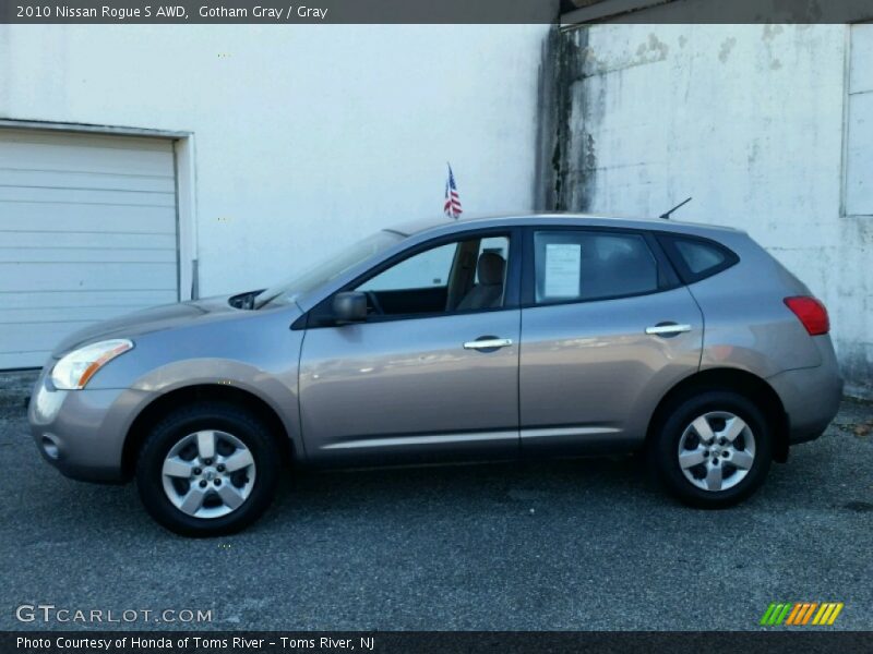 Gotham Gray / Gray 2010 Nissan Rogue S AWD
