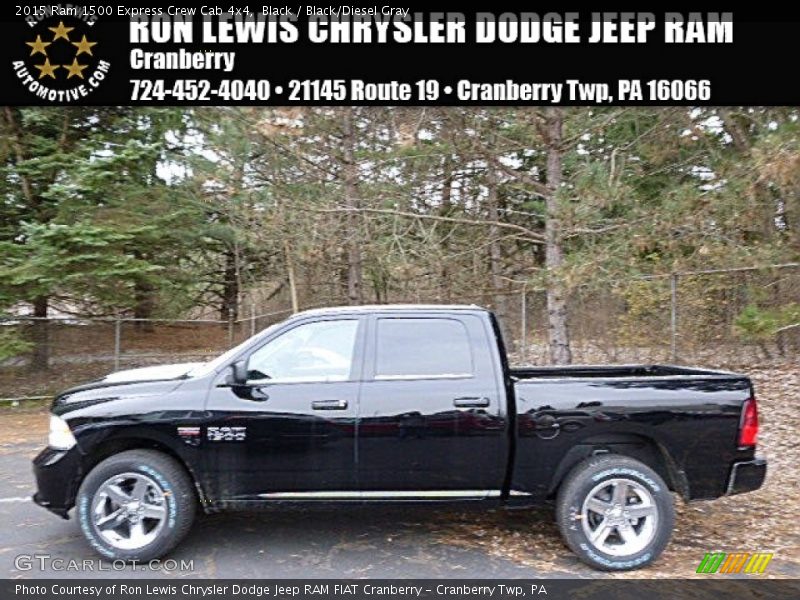 Black / Black/Diesel Gray 2015 Ram 1500 Express Crew Cab 4x4