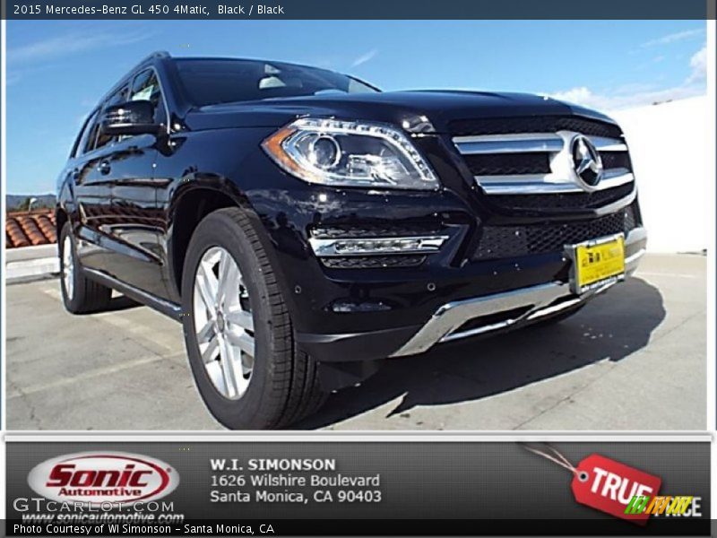 Black / Black 2015 Mercedes-Benz GL 450 4Matic