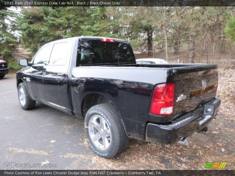 Black / Black/Diesel Gray 2015 Ram 1500 Express Crew Cab 4x4
