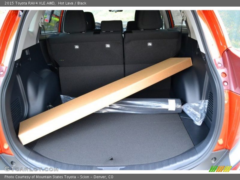 Hot Lava / Black 2015 Toyota RAV4 XLE AWD