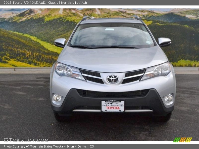 Classic Silver Metallic / Ash 2015 Toyota RAV4 XLE AWD
