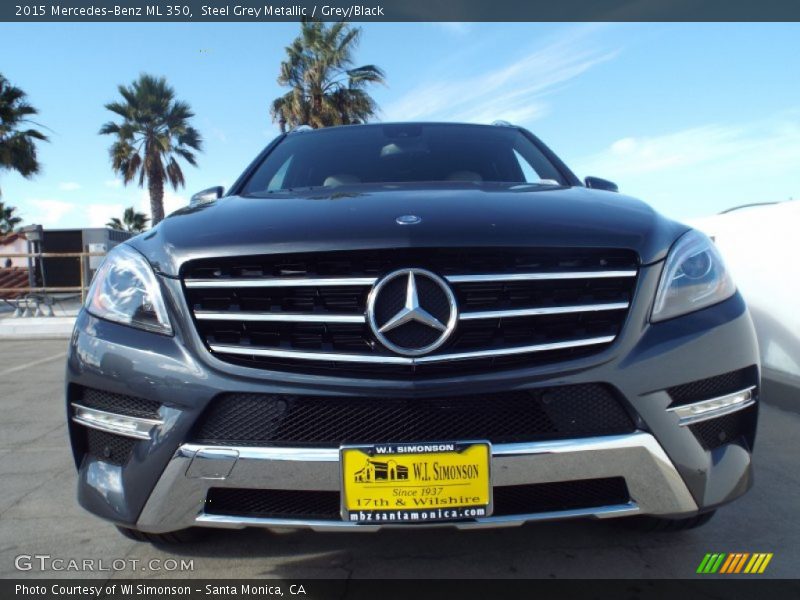 Steel Grey Metallic / Grey/Black 2015 Mercedes-Benz ML 350