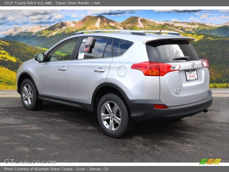 Classic Silver Metallic / Ash 2015 Toyota RAV4 XLE AWD