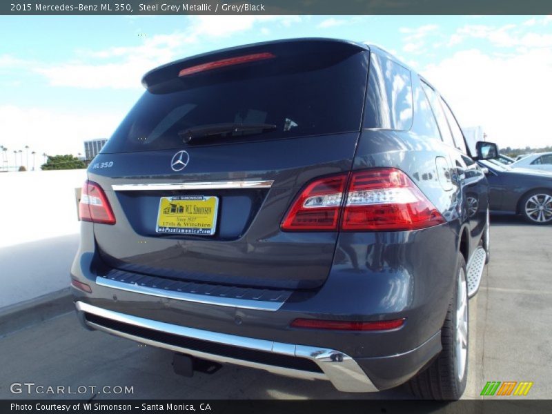 Steel Grey Metallic / Grey/Black 2015 Mercedes-Benz ML 350