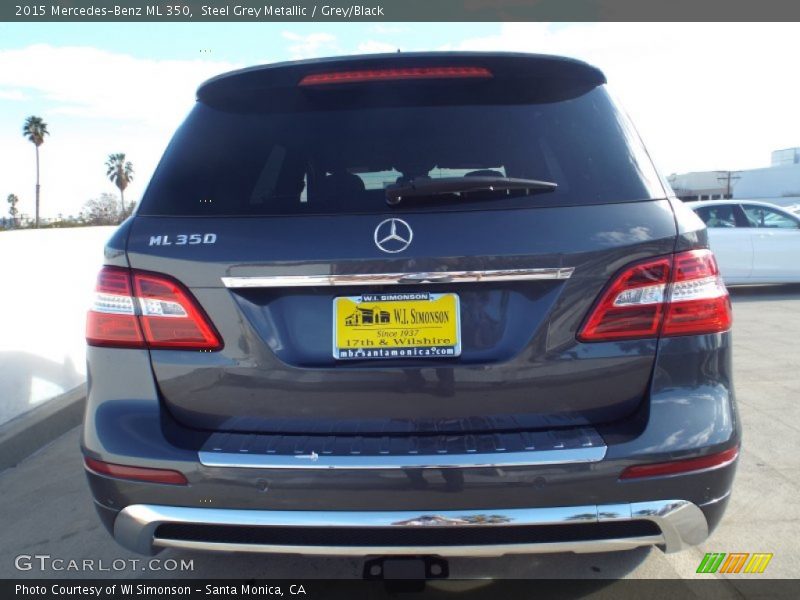 Steel Grey Metallic / Grey/Black 2015 Mercedes-Benz ML 350