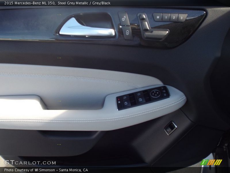 Steel Grey Metallic / Grey/Black 2015 Mercedes-Benz ML 350