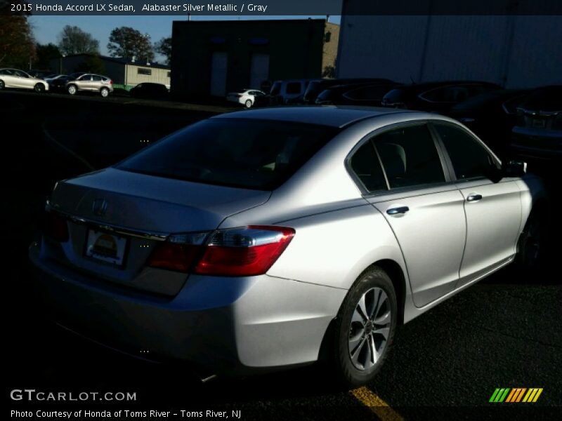 Alabaster Silver Metallic / Gray 2015 Honda Accord LX Sedan
